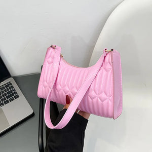 Retro Embroidery Thread Women Handbag Underarm Shoulder Bag