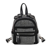 Rhinestone Backpack Women Crystal PU Small Travel Shoulder School Bags