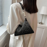 Rhinestone Crossbody Bag Gradient Clutch Wedding Purse Handbag