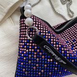 Rhinestone Crossbody Bag Gradient Clutch Wedding Purse Handbag