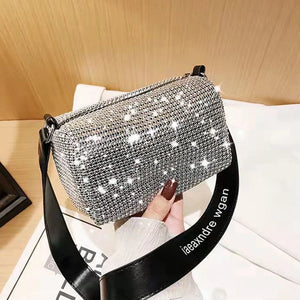 Rhinestone Crossbody Bag Chain Evening Clutch Tote