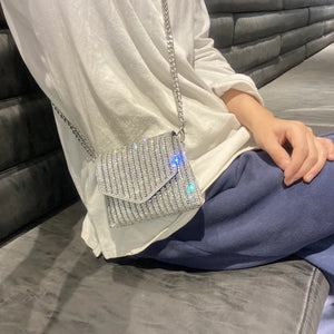 Rhinestone Evening Bag Envelope Handbags for Women Small Clutch