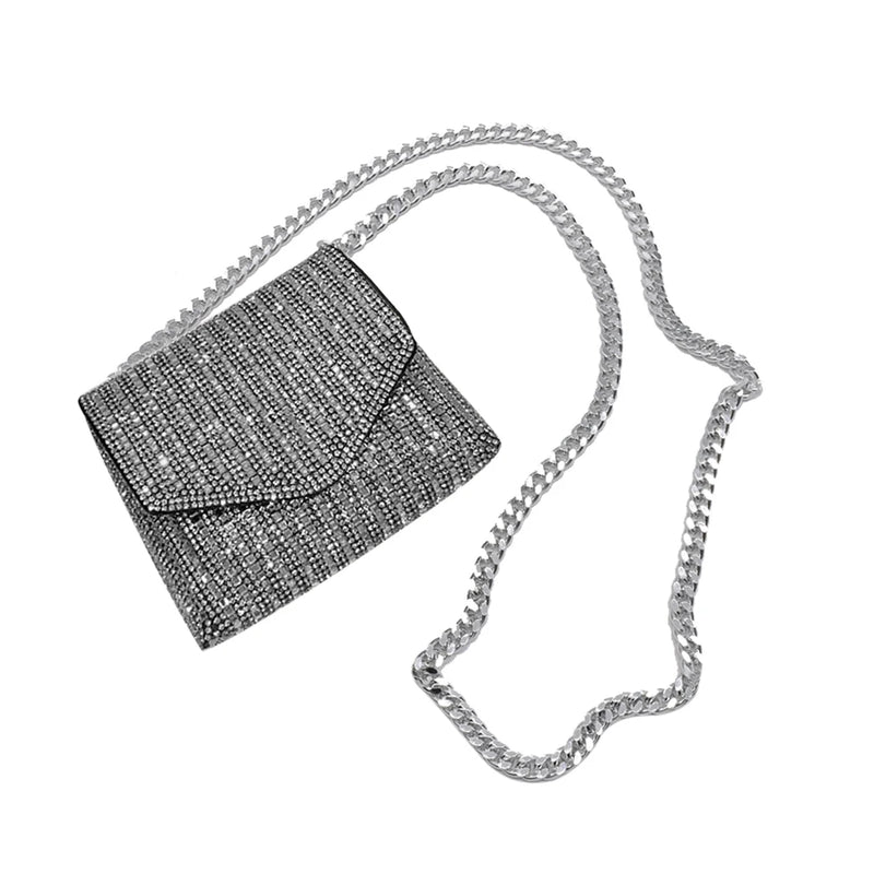 Rhinestone Evening Bag Envelope Handbags for Women Small Clutch