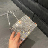 Rhinestone Evening Bag Envelope Handbags for Women Small Clutch