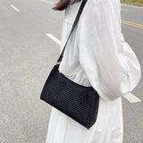 Rhinestone Handbag Women Shoulder Underarm Bag Purse PU Leather Diamond Evening