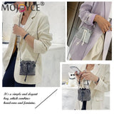 Rhinestone Bucket Handbag for Women