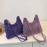Rhinestone Evening Clutch Underarm Purse Outdoor Traveling