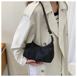 Rhinestone Shoulder Bag for Women Underarm Messenger Handbags