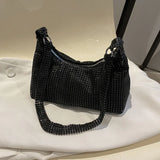 Rhinestone Shoulder Bag for Women Underarm Messenger Handbags