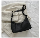 Rhinestone Shoulder Bag for Women Underarm Messenger Handbags