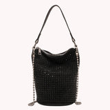 Rhinestone Shoulder Messenger Bag Diamond Bucket Totes