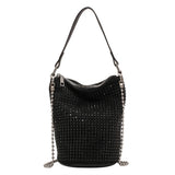 Rhinestone Shoulder Messenger Bag Diamond Bucket Totes