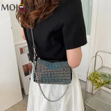 Rhinestone Shoulder Messenger Bag Diamond Ladies Casual Handbags