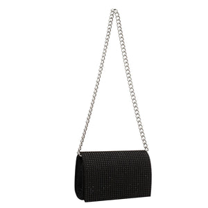 Rhinestone Shoulder Messenger Bag Chain Portable Small Square Crossbody Handbags