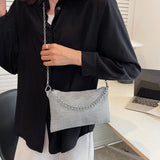 Rhinestone Chain Crossbody Bag Women's Handbag