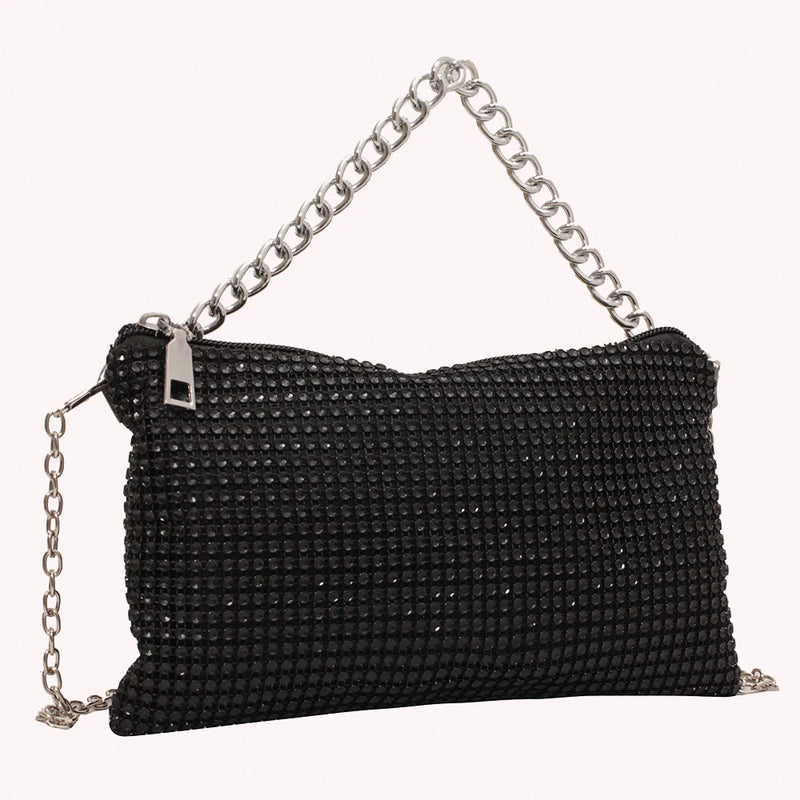 Stylish Rhinestone Shoulder Messenger Bag Crossbody Handbag
