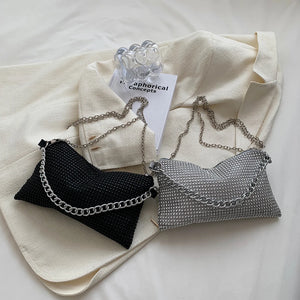 Stylish Rhinestone Shoulder Messenger Bag Crossbody Handbag