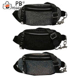 Rhinestone Waist Bag Diamond Chain Shoulder Crossbody Fanny Pack