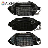 Rhinestone Waist Bag Diamond Chain Shoulder Crossbody Fanny Pack Women