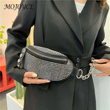 Rhinestone Waist Bag Diamond Fanny Pack Chain Hip Bum Purse Hot