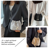 Diamond Bucket Wedding Party Shoulder Handbag for Women