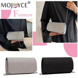 Rhinestone Shoulder Bag Chain Evening Clutch Leather Purse for Women