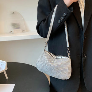 Crystal Rhinestones Evening Clutch Bag Wedding Handbag