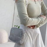 Rhinestone Evening Clutch Bag Crystal Party Wedding Purses Handbag