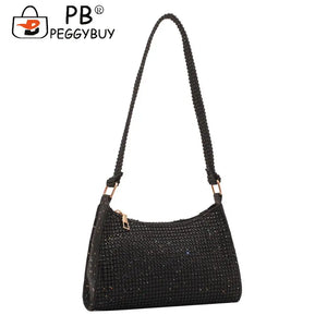 Rhinestones Evening Clutch Bag for Women Wedding Purses Handbag
