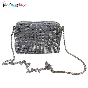 Rhinestone Evening Clutch Bag Crystal Party Wedding Purses Handbag