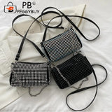 Elegant Crystal Rhinestones Evening Clutch Bag