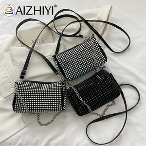 Crystal Rhinestones Evening Clutch Bag for Women, Wedding Purses Handbag