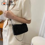 Elegant Crystal Rhinestones Evening Clutch Bag