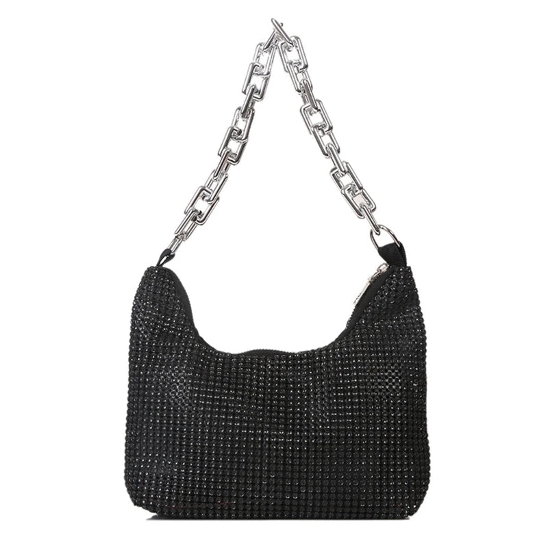 Rhinestones Evening Clutch Bag Diamonds Underarm Bag Office Lady