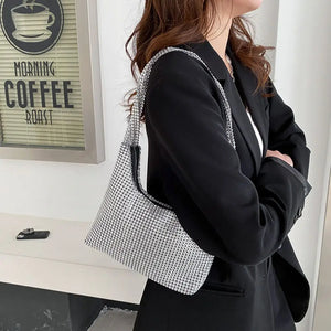 Rhinestones Evening Clutch Bag for Women Beaded Diamonds Purse