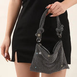 Rhinestones Evening Clutch Bag for Women, Elegant Wedding Purse