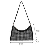 Rhinestones Evening Shoulder Bag Women Dinner Party Wedding Handbag