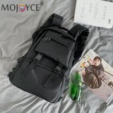 Rhombus Nylon Backpack for Student School Travel