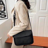 Rhombus Flap Shoulder Bags Handbags Adjustable Strap Tote Bag Satchel