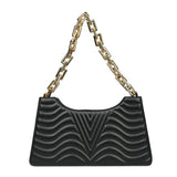 Rhombus Women's Leather Shoulder Bag Zipper Handbag