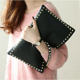 Rivet High Leather Handbag Crossbody Shoulder Bag Envelope Clutch