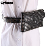 Rivet Fanny Pack Small Women Waist Bag Phone Pouch Punk Belt Bag