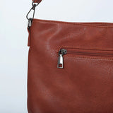 Rivet Shoulder Bag with Tassel PU Leather Solid Flap Ladies Purses and Handbags