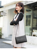 Rivet Women Crossbody Bag PU Leather Wrist Strap Clutch Purses