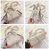 Rivet Women Handbags PU Leather Shoulder Bag Y2K Accessories