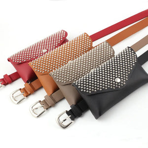 Rivets Waist Pack Fanny Pack Women Waist Bag Phone Pouch