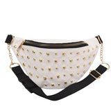 Rivets Waist Pack Fanny Pack Small Women Waist Bag Phone Pouch