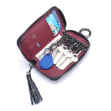 Rose Printing Key Case Leather Key Wallets Bag