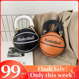 Basketball Shoulder Bag for Women Fashionable Chain Handbag Teenager Decor
