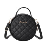 Mini Purses PU Leather Women Handbag Round Ladies Phone Bags